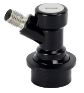 Šedý 7/16 mm Ball Lock Keg Corny konektor Cornelius