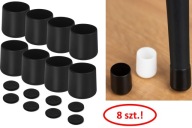 Návlek na nohy stoličky pre 18mm rúrku s PLNOM, 8 ks