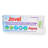 Javel Aqua tablety na úpravu a dezinfekciu pitnej vody, 20 ks.