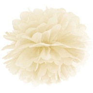 Bambuľka z hodvábneho papiera 25 cm Bambulky KRÉMOVÉ KRÉMOVÉ