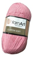 100g bavlnená priadza, akryl Cotton Soft, ružová 20