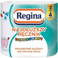 REGINA kuchynská papierová utierka NAJDLHŠIA, zdobená, ekologická, 2 rolky