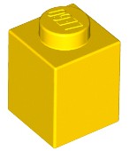 LEGO 3005 BRICK 1x1 žltá NOVINKA (1g)