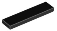 LEGO PLATE 1X4 HLADKÁ ČIERNA 2431 - 2 KS