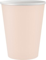 Svetloružové papierové poháre 250 ml 6 ks.