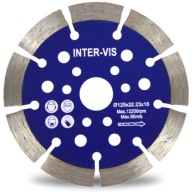 DIAMANTOVÝ DISK 125x22,2x15 mm INTERVIS SEGMENT
