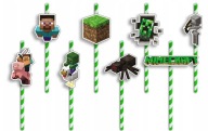 NARODENINOVÉ SLAMKY s POSTAVIČKAMI - MINE.CRAFT VÍLA NARODENINOVÉ HRY - 8 ks.
