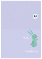INTERDRUK zápisník A5-32 mriežka BEBE Pastel RABBIT