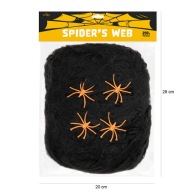 HALLOWEENSKÉ OZDOBY OZDOBY OZDOBENIA UMELÉ ČIERNA + PAVÚKY 200G