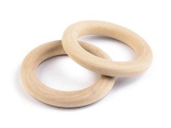 Drevený kruh 33mm prirodzené svetlo 1 ks.
