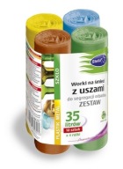 35L vrecia na odpadky s rúčkami mix - 4x10 ks Stella