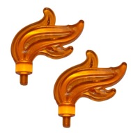 LEGO Trans Orange Flame 64647/6314353 x2