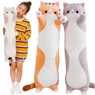 VANKÚŠEK DLHÝ CAT MASKOT MASKOT PLYŠOVÁ HRAČKA 50 CM XL