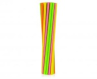 Slamky Papierové tuby Fluor mix, 6x197mm / 24ks Praktické riešenie