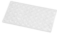 Tlmič pérovania Silikónový nárazník fi 10x 3 mm 50 ks