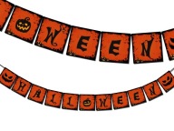 PANAN HALLOWEEN GARLAND tmavá oranžová 2 m
