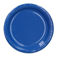 NÁMORNÍCKA MODRÁ PAPIEROVÉ TANIERE 18CM, 6KS