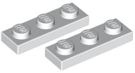 LEGO Tanier 1x3 Biely (3623/362301) 2 ks.