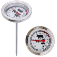 KUCHYNSKÝ TEPLOMER NA PEČENIE PRESNÉ MERANIE 0-120°C OCEL