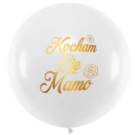 Okrúhly balón Milujem ťa, mami, ku Dňu matiek, veľký, 45c