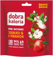 DOBRÉ KALÓRIE DATĽOVÉ MINITYČKY Jablko škorica 108 g TYČINKY BEZ CUKRU
