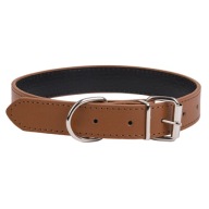 Obojok pre veľkého psa SILVER BUCKLE farby 56cm L