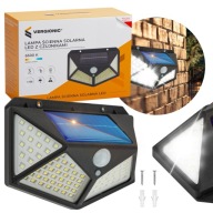 SOLAR LAMPA SÚMRAK SNÍMAČ POHYBU 100LED 600lm