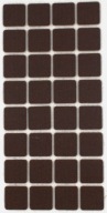 STAROSTLIVOSŤ O PODLAHU samolepiace plsti 25 x 25 mm HNEDÁ