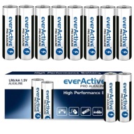 10x LR6 AA BATÉRIE ALKALICKÉ BATÉRIE everActive