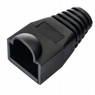 KRYT NA ZÁSTRČKU RJ45, ČIERNA, 50 KS