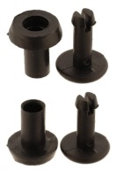 Plastový nit 10mm Čierny 10ks