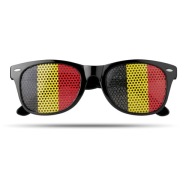 Okuliare s vlajkovými farebnými šošovkami | Okuliare fanúšika | Belgicko