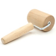 DREVENÝ VALEC s rúčkou, mini valček na cesto na pizzu