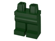 Lego New Legs Nohy bez potlače Plain Dark Green 970c00