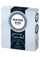 Balenie 3 kondómov Mister Size - Veľkosť 47