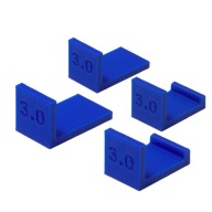 4 x Dištančné podložky na nastavenie čiel skriniek, 3 mm, 2 hr