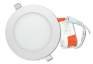 LED panelové vstavané stropné svietidlo 12W biele