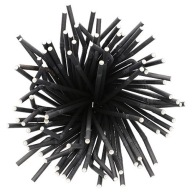 Papierové slamky ohýbateľné, čierne, 6mm, 22cm, 100 ks
