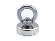 Neodymový magnet s držiakom D25x8mm očko silný magnet N52 1 ks.
