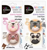 4x VONNÁ guma Panda Koala Teddy Bear Kidea