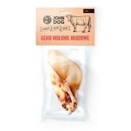 John Dog hovädzie ucho medové prírodné hryzátko 1x