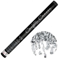 Tubusové vystreľovacie 60 cm konfety SILVER streamery