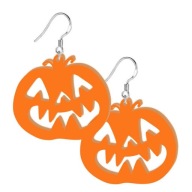 Oranžové TEKVINY strašidelné HALLOWEENSKÉ NÁUŠNICE