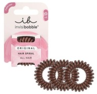 Invisibobble Pretzel Brown Originálne spony do vlasov hnedé 3 ks.