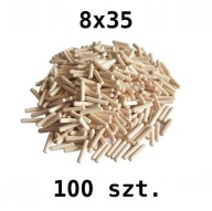 DREVENÝ NÁBYTOKOVÝ KOLÍK BUK Ø8x35 mm 100 KS