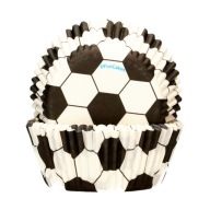 Futbalové košíčky na muffiny FunCakes 48 ks