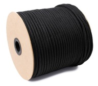 POLYPROPYLÉNOVÉ LANO Čierne pletené plachetnicové lano 10mm 1M