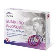 DEPAN Gumičky do vlasov proti všiam, 4 kusy