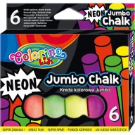 JUMBO ROAD CHALK COLORINO 6 KS