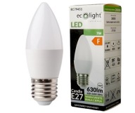 ŽIAROVKA LED ZDROJ SVIEČKA VEĽKÝ ZÁVIT E27 7W 3000K 630lm TEPLÉ EKO SV.